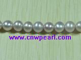 round 7-8mm natural purple freshwater pearl strands